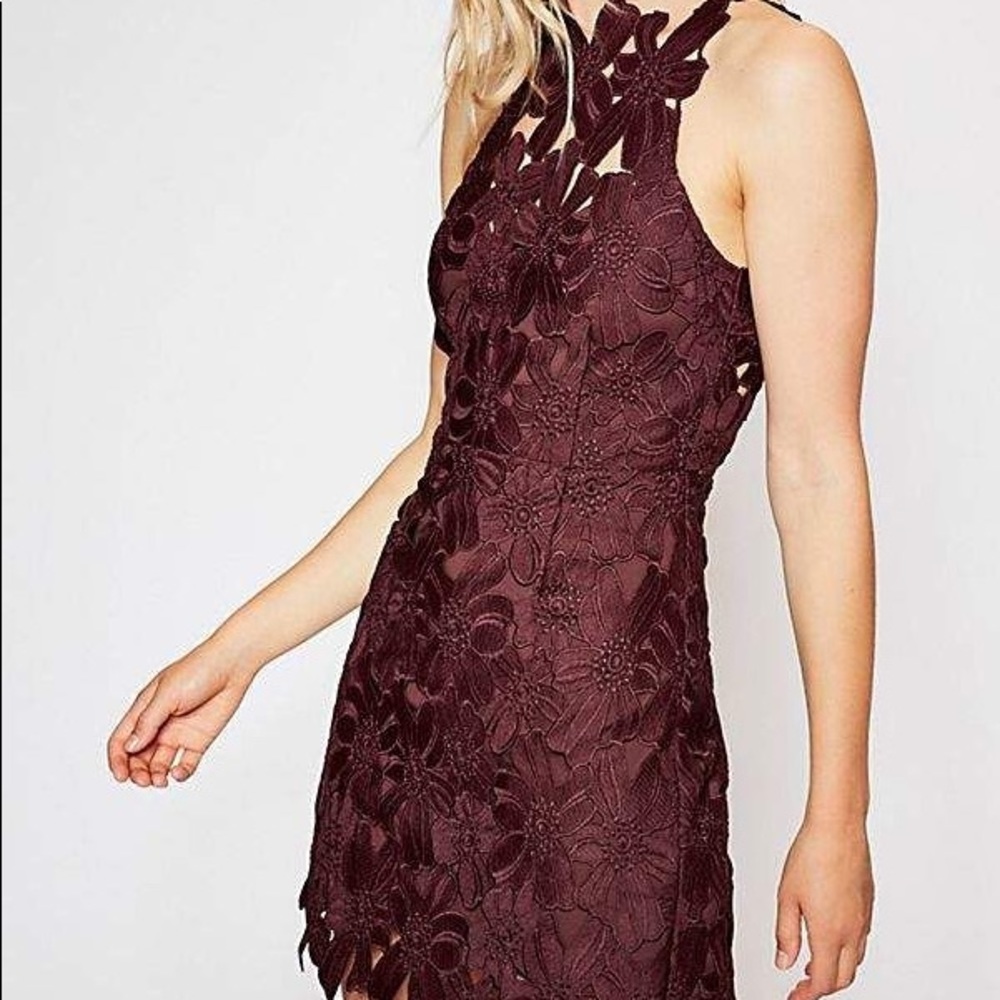Free People lace mini-dress